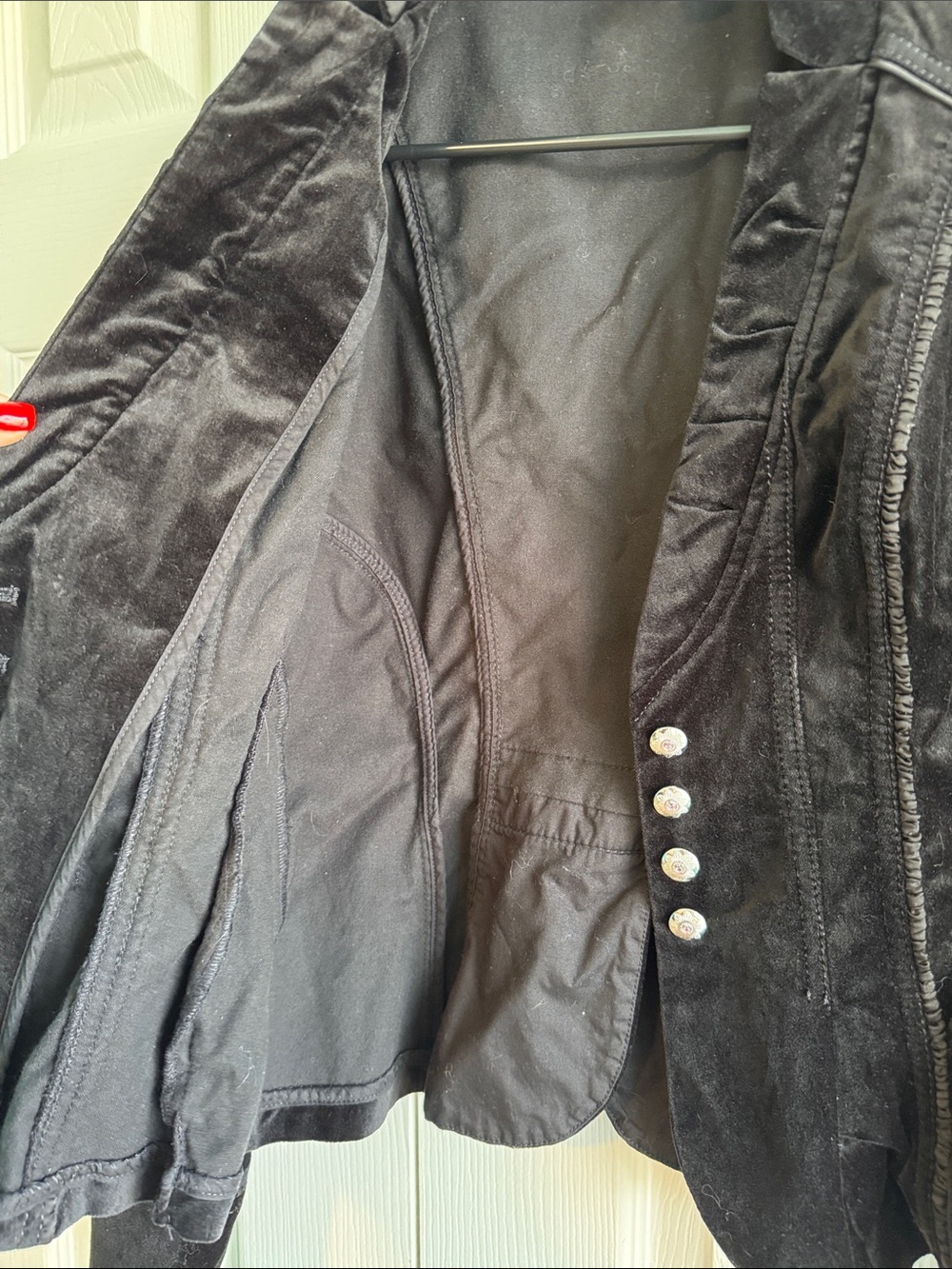 White House Black Market Velvet Fitted Blazer - Picture 7 of 10
